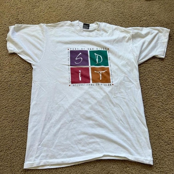 Fruit of the Loom Other - White 1994 vintage Port of San Diego International‎ Triathalon tee